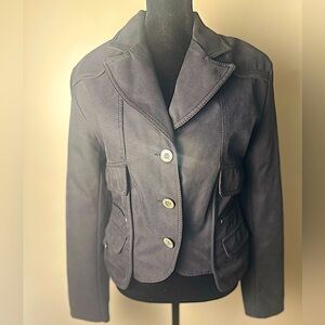 WAGGON PARIS Women’s Quiet Luxury Music Fashion Cotton Moto Medium Black Jacket